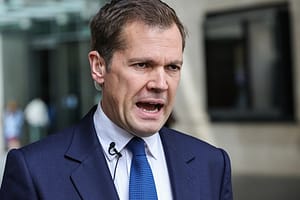 Robert Jenrick seen at the BBC for the Sunday morning media round, London, UK