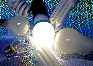 Super energy efficient LED lightbulb with other bulb types