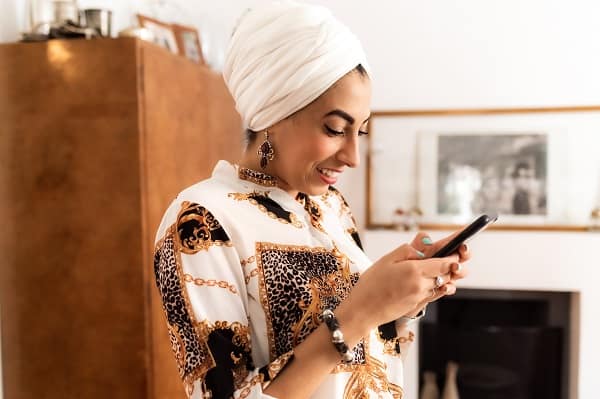 Young woman using mobile phone