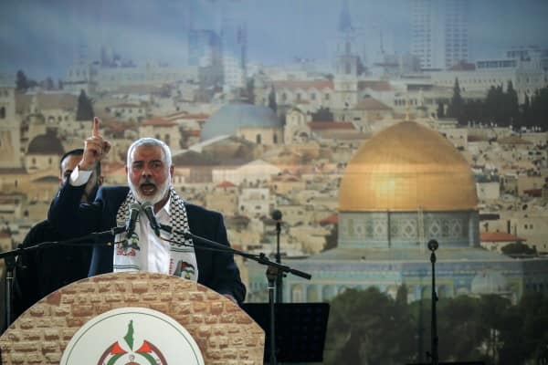 Hamas political chief Haniyeh in Lebanon