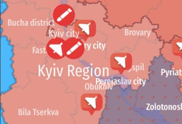 Explosions ring out as Ukraine hit the largest drone attack since the war started