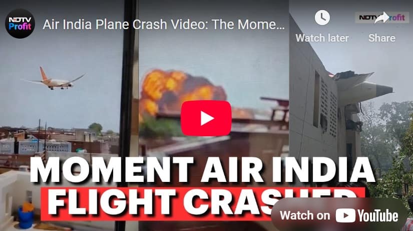 Air India Flight Engulfs in Flames Over Gujarat, Hundreds Lost