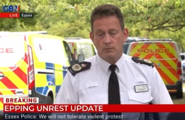 Essex Police Chief Refuses to Resign, Denies Using Bus to Move Protesters in Epping