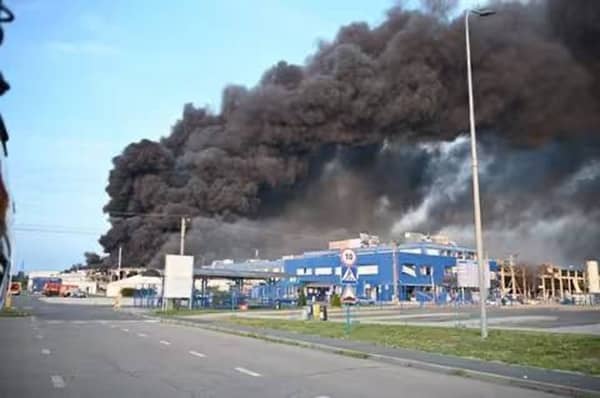 NATO jets rush to neutralize chaos as explosions hit a major city and a U.S. factory