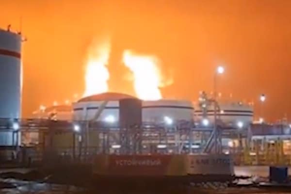 Russia's 'Luga oil terminal is burning' following a brilliant Ukrainian attack - London Business News | Londonlovesbusiness.com