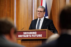 Prime Minister Keir Starmer gives press conference on migration