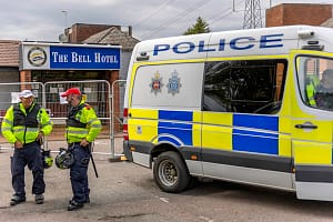 Heavy Police Presence as Opposing Protests Face Off Outside Epping’s Bell Hotel – 27 July 2025