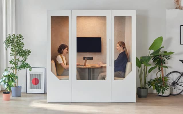 Two person meeting pod: A solution for hybrid workspaces - London Business News | Londonlovesbusiness.com