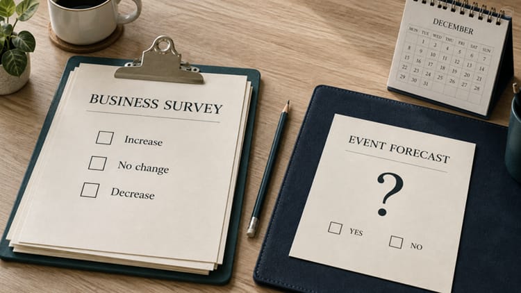 Business confidence and prediction markets answer different questions