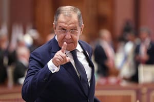 Sergei Lavrov pointing finger