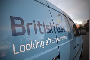 The logo of the UK energy firm British Gas