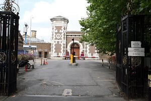 H M Prison Wormwood Scrubs main entrance, London