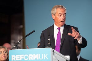 Reform UK Press Conference – The Royal Horseguards Hotel, London, UK