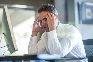 stressed businessman