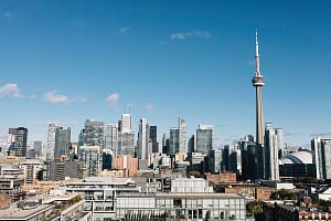 Toronto Skyline with the CN Tower, Toronto, Ontario, Canada