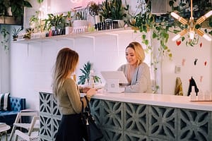 Beauty shop salon woman shopping