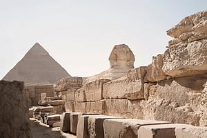 The sphinx and great pyramid of Giza, Egypt, North Africa