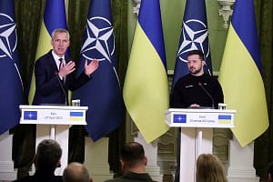 Press conference of Volodymyr Zelenskyy and Jens Stoltenberg in Kyiv