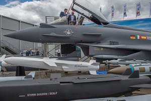 Farnborough International Airshow trade fair 2018, Hampshire, England, UK