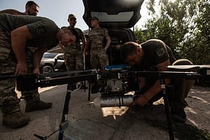Ukraine Military Drone Attack Brigade