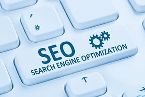 SEO Search Engine Optimization Suchmaschinenoptimierung Internet blau Computer Tastatur SEO Search Engine Optimization S