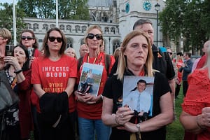 Woman Life Freedom Protest in London The Hepatitis C Trust assembles at Parliament Square to demand action ahead of the