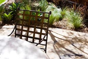 Wrought Iron Patio Chair and Table