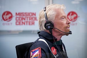 Richard Branson, fundador del grupo Virgin, durante un lanzamiento.VIRGIN ORBIT31/3/2023