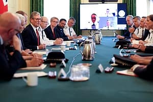 Prime Minister Keir Starmer holds roundtable with police chiefs