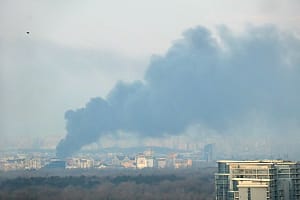 the massive Russian missile attack on Friday morning, Kyiv.