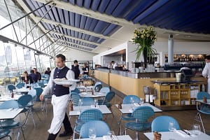 “OXO Tower restaurant, Southbank, London, UK. Designed by Lifshutz Davidson. “