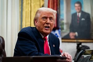 Trump Meets Reporters and Signs Executive Orders