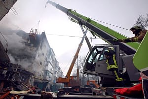 Russian UAV hits residential building in Sumy