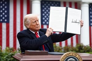 Trump Annouinces New Tariffs at a ‘Make America Wealthy Again’ Event