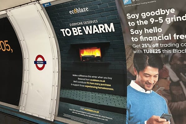 wood burning tube advert