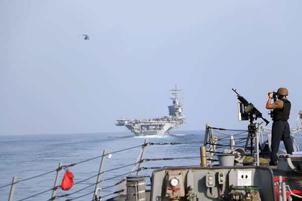 Iran warns UK that ships and bases will be attacked if London ‘participates’ with Israel