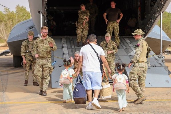 Brits Trapped In Sudan Told To Move Now As It Will Be Impossible To   British Armed Forces In Sudan EPN Newscom Newscom Avalon 