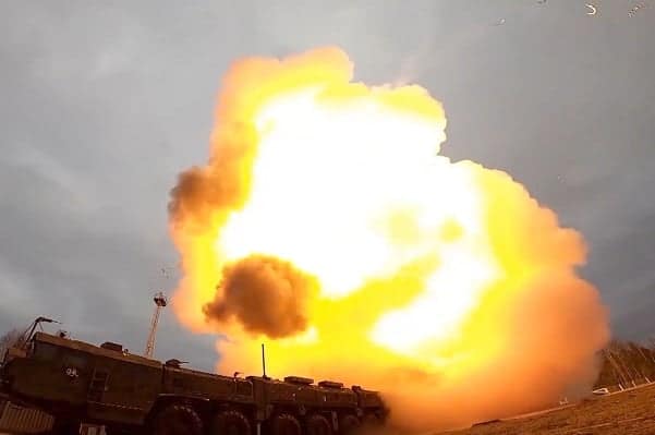 Russia test fires new nuclear capable ICBM a day after Putin makes a nuclear threat to the West Russia test fires new nuclear capable ICBM a day after Putin makes a nuclear threat to the West