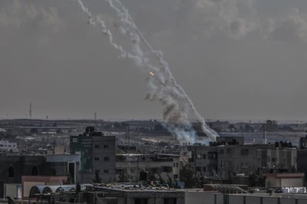 Al-Qassam Brigades fire long range missiles from Gaza to the tourist town of Eilat Al-Qassam Brigades fire long range missiles from Gaza to the tourist town of Eilat