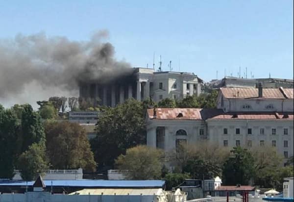 Ukrainian missile strike devastates Black Sea Navy HQ in Crimea causing ‘major damage’